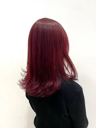 セミロング カラー パーマ ヘアアレンジ 🌈インナーカラー ‘ショウマ’🌈のヘアスタイル