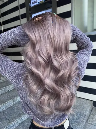 セミロング カラー ハイトーンボブ /tasukuのヘアスタイル