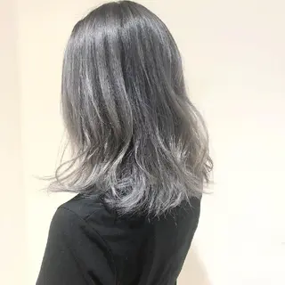 セミロング カラー 竹内啓太 ボブのヘアスタイル