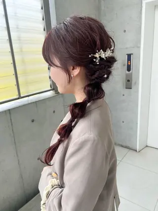 ロング ヘアアレンジ "小顔カット" Fuko.のヘアスタイル