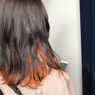 セミロング カラー ヘアアレンジ 江藤 星史のヘアスタイル