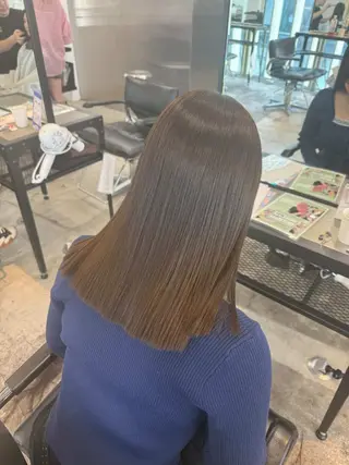 ミディアム カラー ヘアアレンジ 🎀モテ暖色× エクステ🎀あかりのヘアスタイル