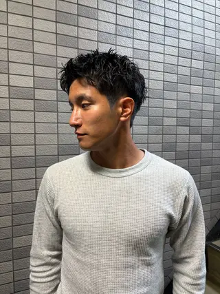 ショート パーマ メンズ 💈メンズ短髪特化 ✂︎伊藤大輝💈のヘアスタイル