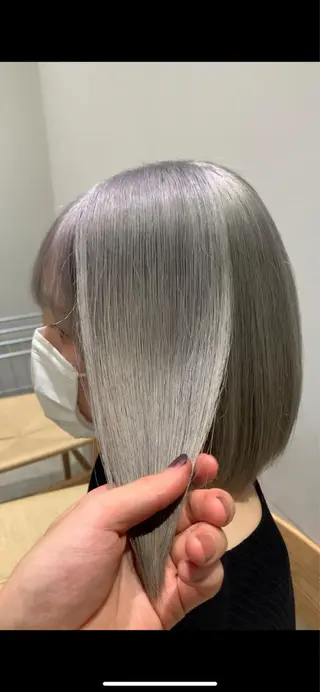 ミディアム カラー れい🫧 ハイトーン特化のヘアスタイル