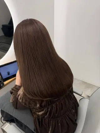 ロング レイヤーカット ベージュ/KANAのヘアスタイル