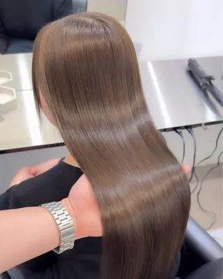 ロング 髪質改善×縮毛矯正 Core 片山健太のヘアスタイル