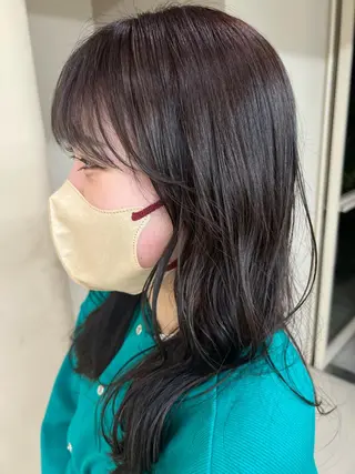 ロング カラー kento レイヤーカットのヘアスタイル