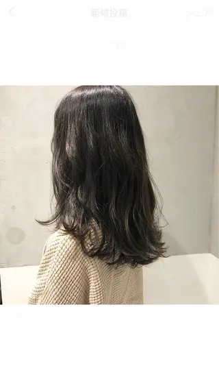 セミロング 【赤坂】髪質改善✨ 矢口嵩人のヘアスタイル