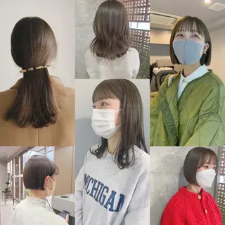カラー ボブパーマコテ巻き風 パーマNo1深江秀平のヘアスタイル