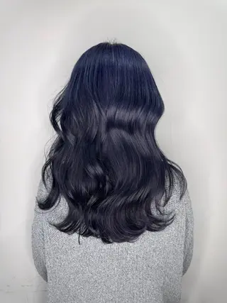 ロング カラー ブリーチカラー🦖 岡部木乃夏のヘアスタイル