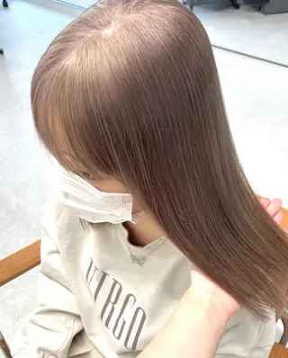 セミロング カラー 🧸ミルクティー🧸 kousei🧸のヘアスタイル