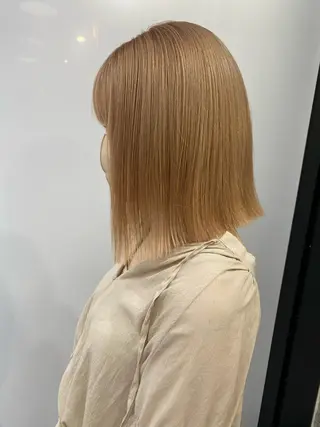 ミディアム カラー Pia ツボイ ケイタのヘアスタイル