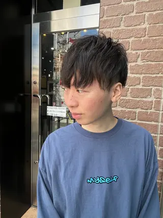ショート カラー メンズ 久木原 ゆりのヘアスタイル
