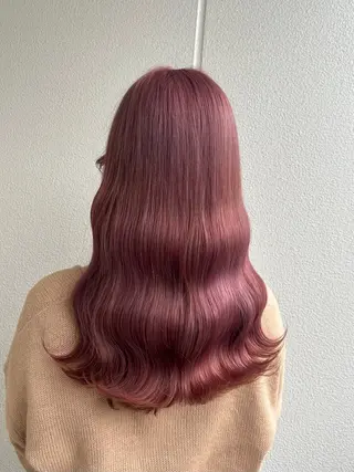 セミロング カラー ヘアアレンジ 《暖色/韓国hair 》🇰🇷桑原ユキネのヘアスタイル