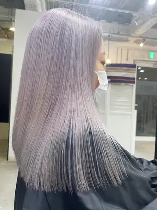 セミロング カラー 縮毛矯正 髪質改善寺坂雄飛💐のヘアスタイル