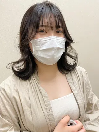 カラー ayaka 縮毛矯正レイヤーのヘアスタイル