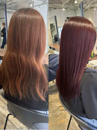 カラー 大迫 江梨のヘアスタイル