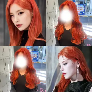 ロング カラー ヘアアレンジ キッズ 🎀韓国レイヤー YURINA🎀のヘアスタイル