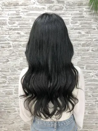 ロング カラー 韓国ヘア🤍髪質改善 🇰🇷AKANEのヘアスタイル