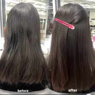 ロング パーマ 透明感カラー 💞みどりのヘアスタイル