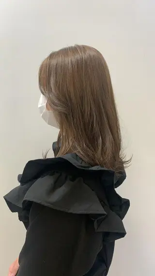 セミロング カラー 🫧nari🫧 谷町 大阪のヘアスタイル