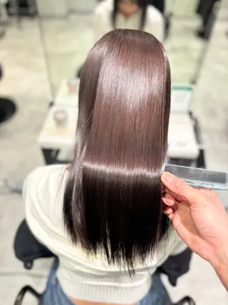 ミディアム パーマ 青木 奏楽のヘアスタイル