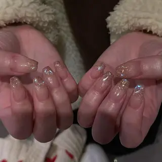 ネイル 🍑長さだし ワンホン💅モモコのネイルデザイン