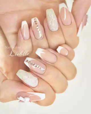 ロング カラー ネイル Nail salon Lieblleのネイルデザイン