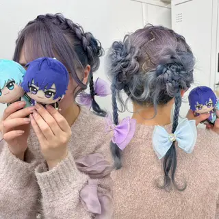 ヘアアレンジ ヘアメ💎横浜🪽 推し活 さな👶🏻のヘアスタイル