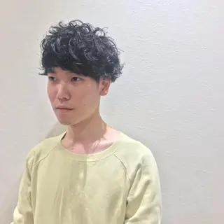 ショート パーマ メンズ Vir by browのヘアスタイル