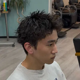 ショート パーマ メンズ メンズカット/パーマ 川崎　智大のヘアスタイル