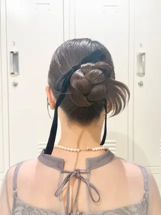 ヘアアレンジ オタク美容師☃️🩵 ヘアアレンジ/暗髪のヘアスタイル