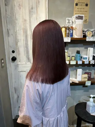 セミロング カラー ヘアアレンジ 中村 彩乃のヘアスタイル