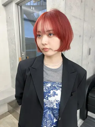 ショート カラー ボブ/パーマ 🐕🦺Nagiのヘアスタイル