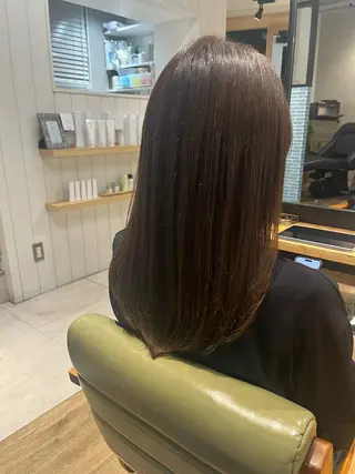 セミロング カラー 武田 綺音のヘアスタイル