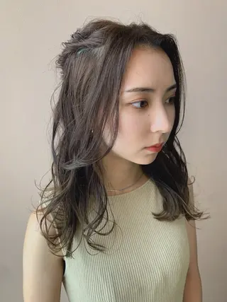 ロング ヘアアレンジ hub hair レイヤー/透明感のヘアスタイル