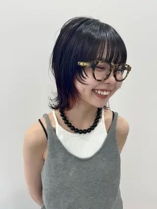 カラー 中尾 未来のヘアスタイル