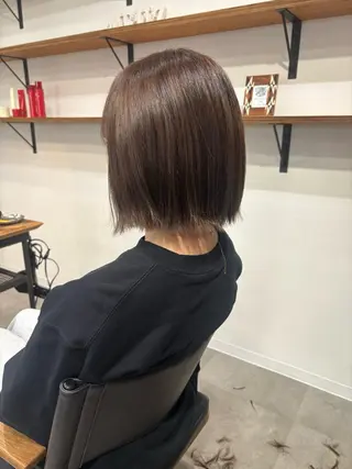 ミディアム hair make MEUZ所属・アサノハルカ🐈‍⬛ 縮毛矯正/パーマのヘアスタイル