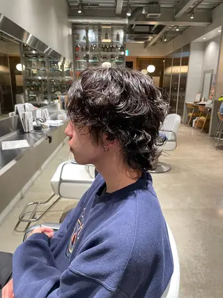 パーマ メンズ 樋口 花穂のヘアスタイル
