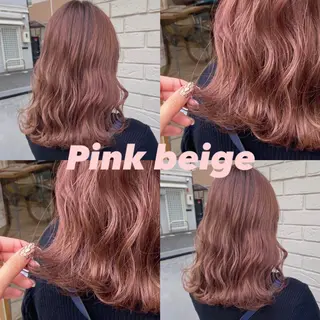 セミロング 韓国|ミルクティ momoeのヘアスタイル