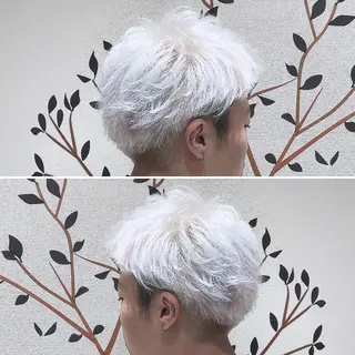 ショート カラー メンズ 【メンズ縮毛矯正】 田中秀斗のヘアスタイル