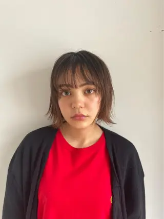 ショート カラー パーマ CEINE【セーヌ】 三軒茶屋のヘアスタイル