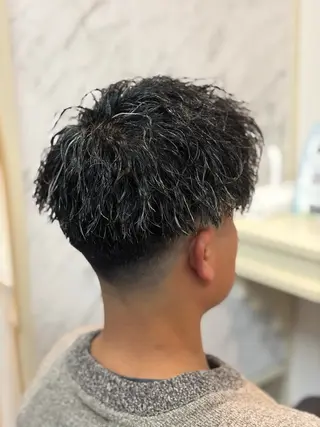 パーマ メンズ メンズ特化/パーマ/ フェードWATARUのヘアスタイル