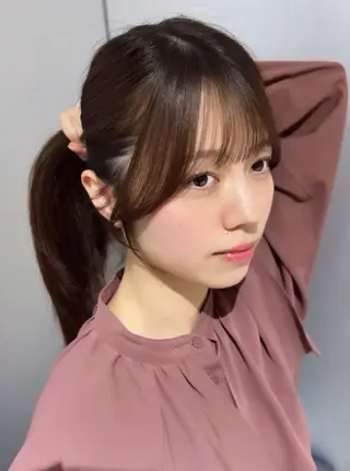 ミディアム カラー ✨縮毛矯正✖︎顔周り レイヤー✨ナカムラのヘアスタイル