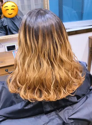 ミディアム カラー ヘアアレンジ 柔らか垢抜けｶﾗｰと ｶｯﾄ🫧ASUKAのヘアスタイル