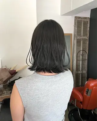 ミディアム カラー 暗髪とオリーブ🌿 渡辺拓人のヘアスタイル