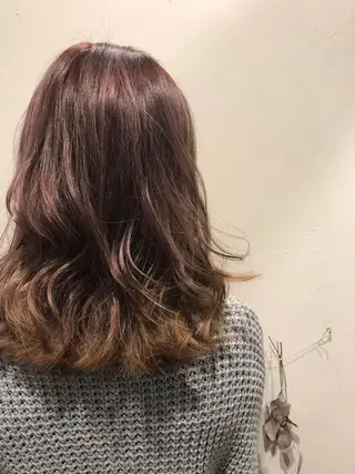 ミディアム カラー soi 💜AYAKOのヘアスタイル