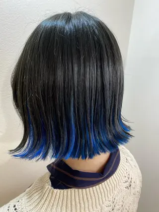 ミディアム ブリーチ毛対応酸性 ストレート🌈サキのヘアスタイル
