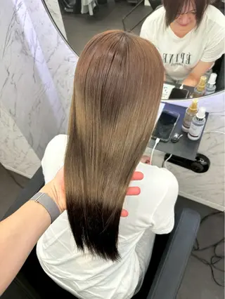 カラー ⋆✦ Leon カット¥1100のヘアスタイル