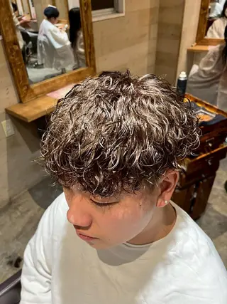 パーマ メンズ メンズカット パーマ特化  清士郎のヘアスタイル